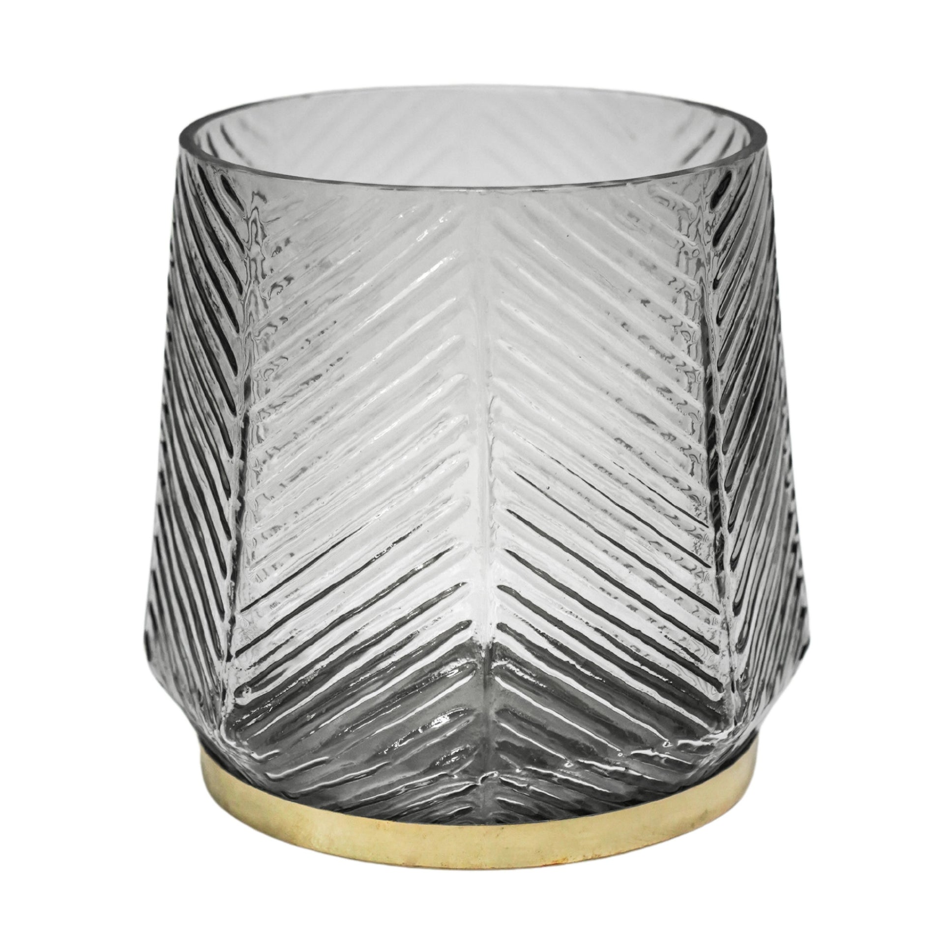 Elm Embossed Candle Holder