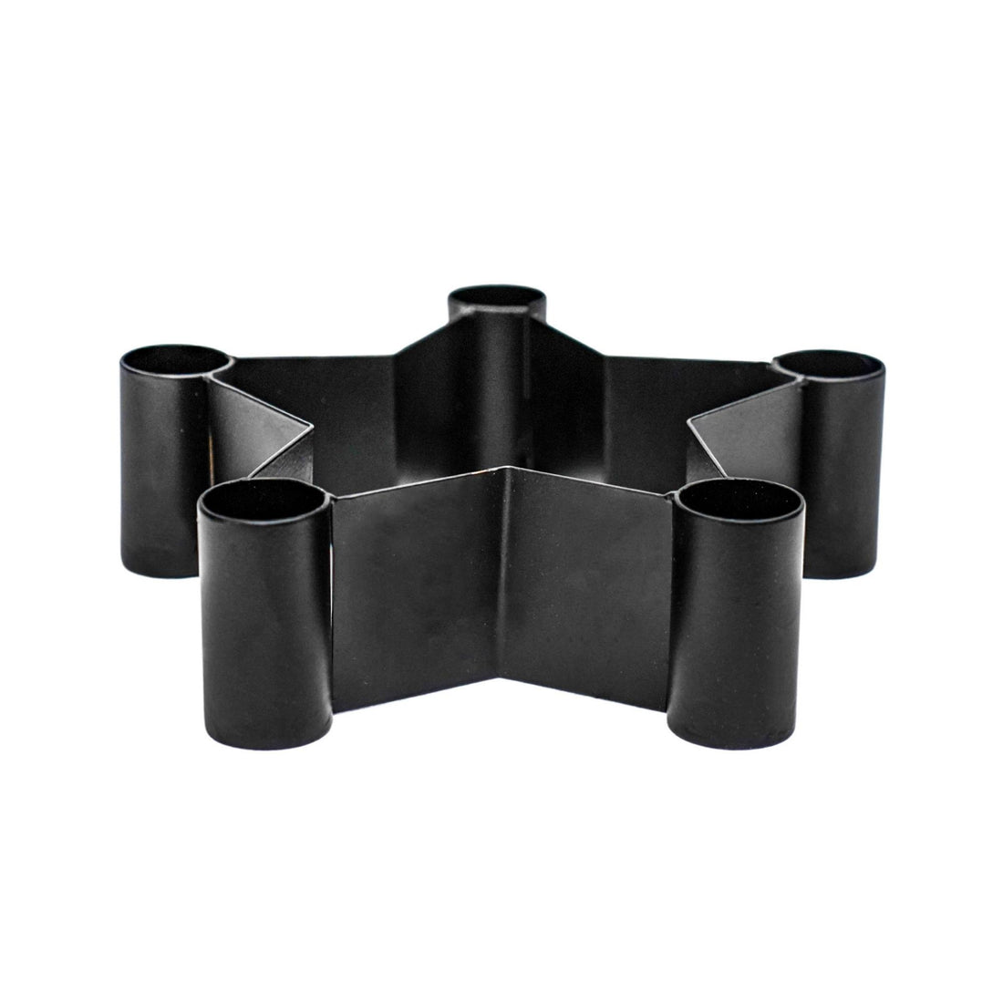 Star Centrepiece Dinner Candle Holder in Black