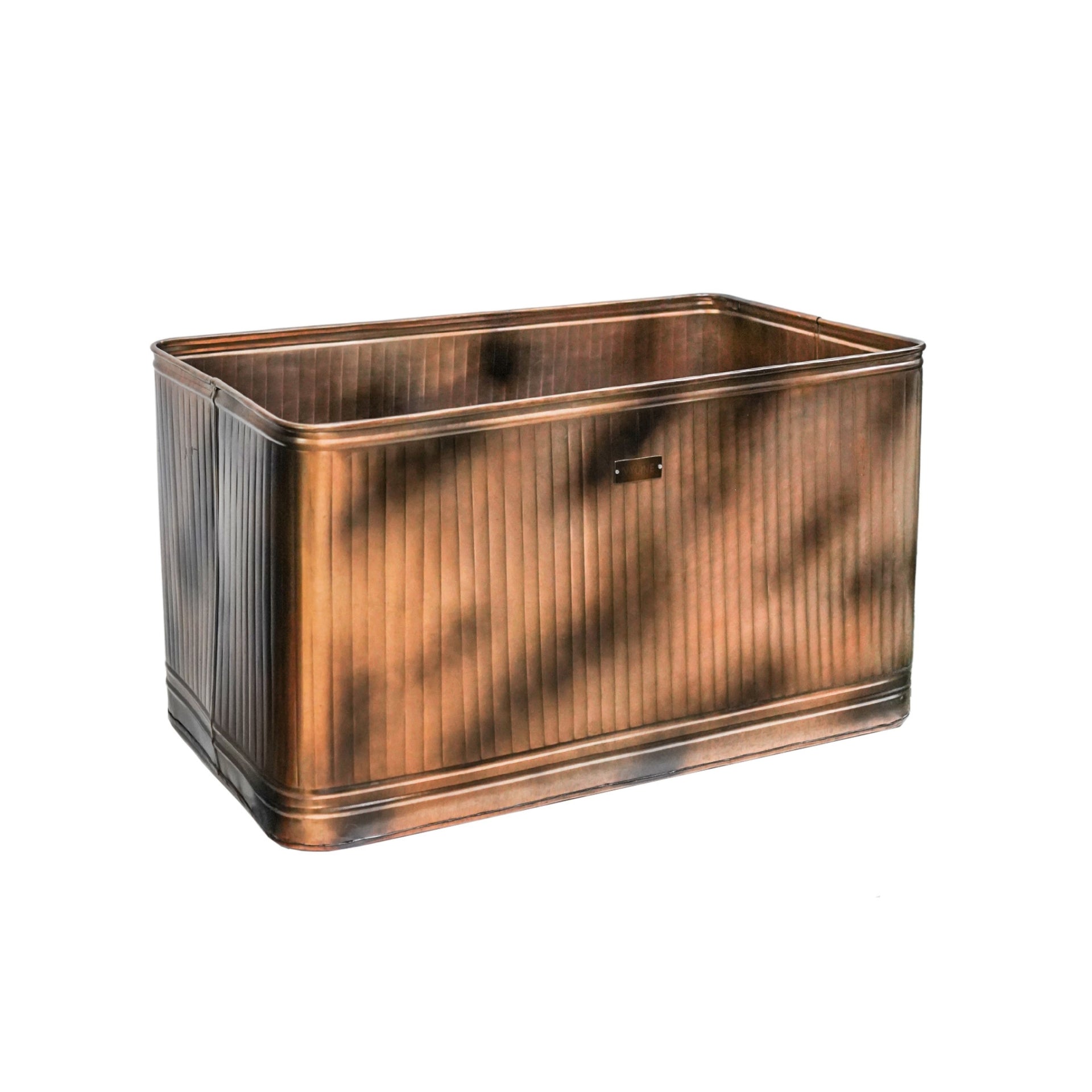 Outdoor Hampton Rectangular Metal Planter