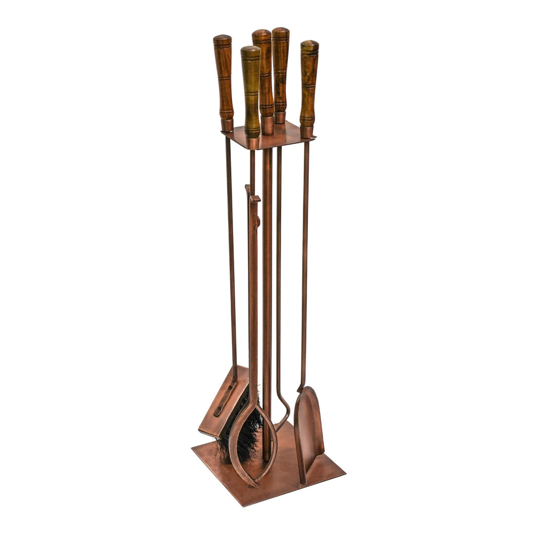 Antique Copper Fireside Companion Set