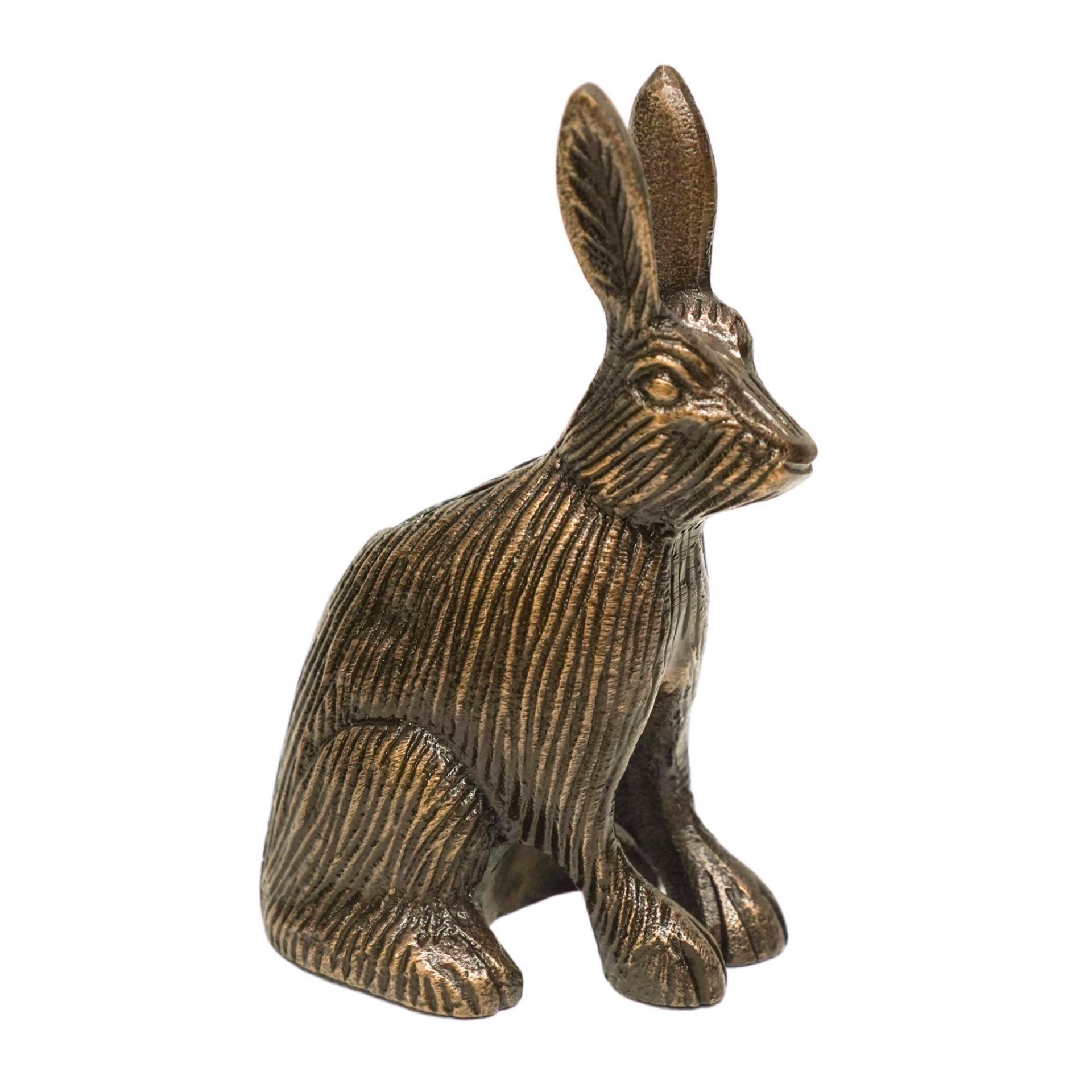 Cast Aluminium Hare Candle Holder