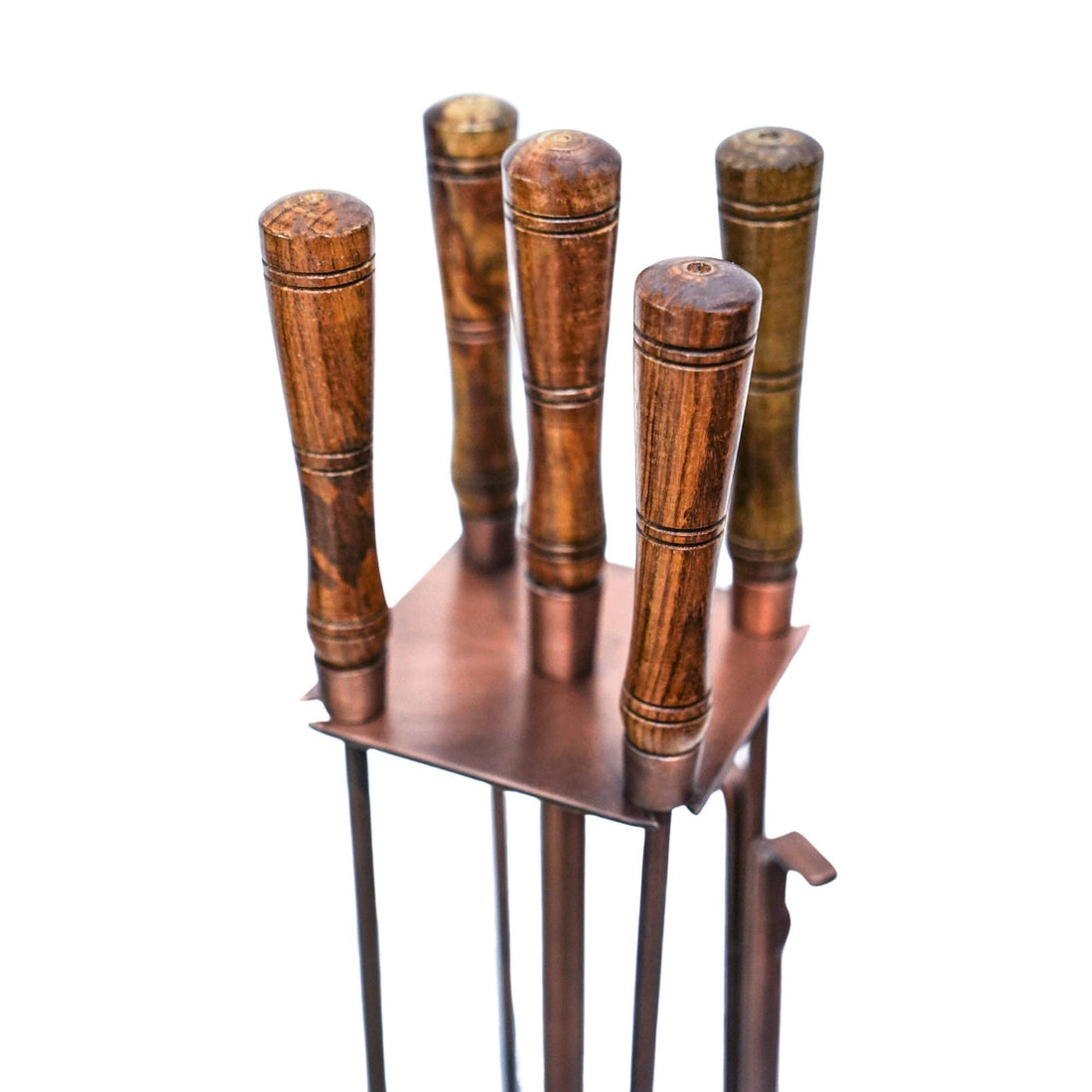 Antique Copper Fireside Companion Set