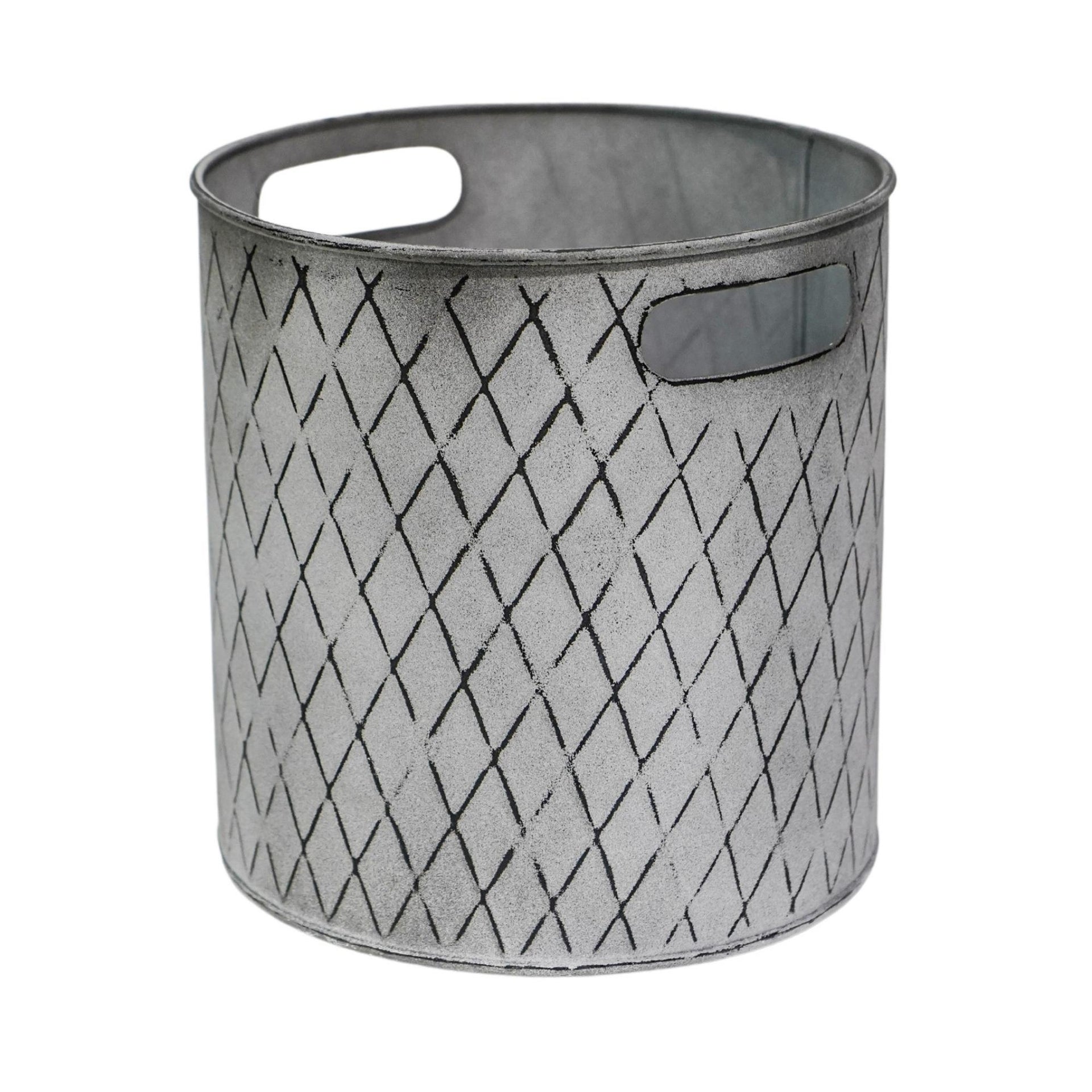 Indoor Christmas Tree Bucket Zinc