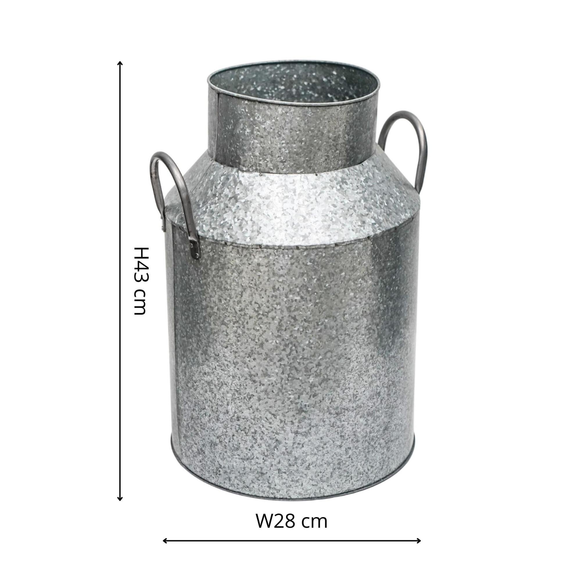 Galvanised Milk Churn