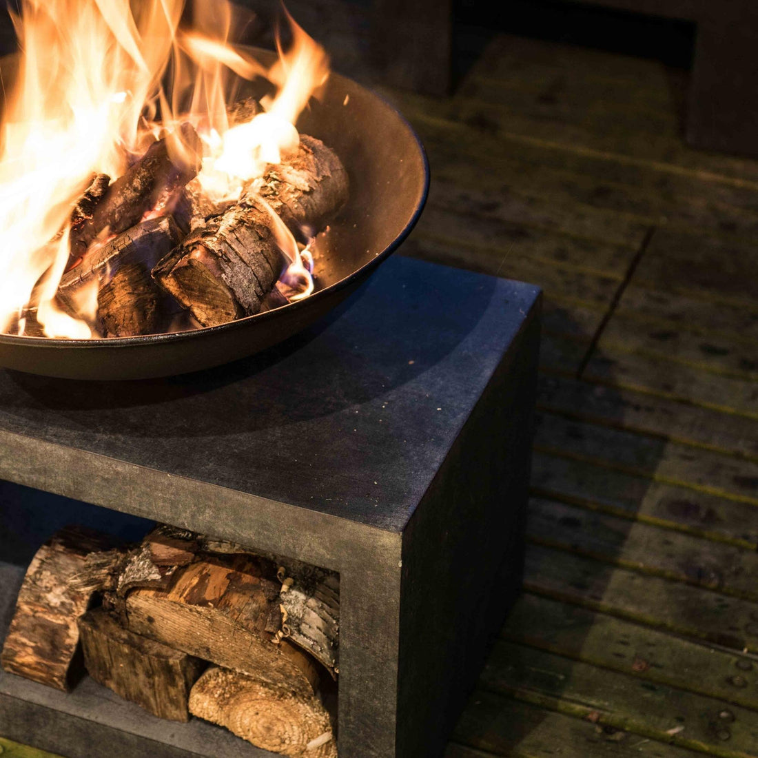 Private Sale - Granite Firebowl &amp; Rectangle Console
