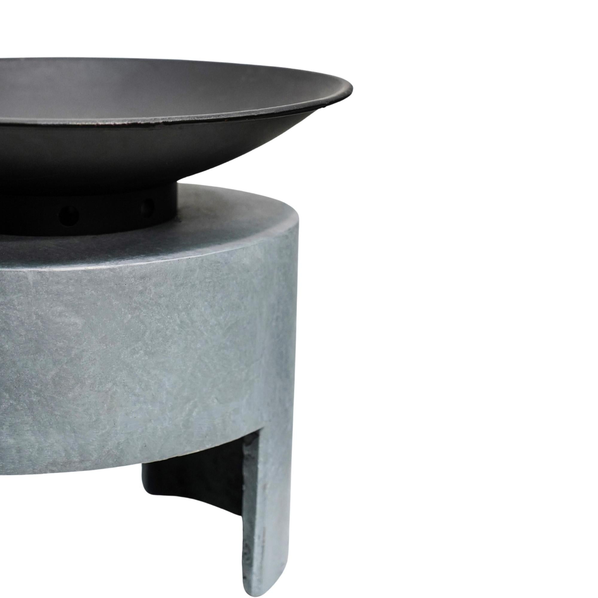 Firebowl &amp; Oval Console Cement