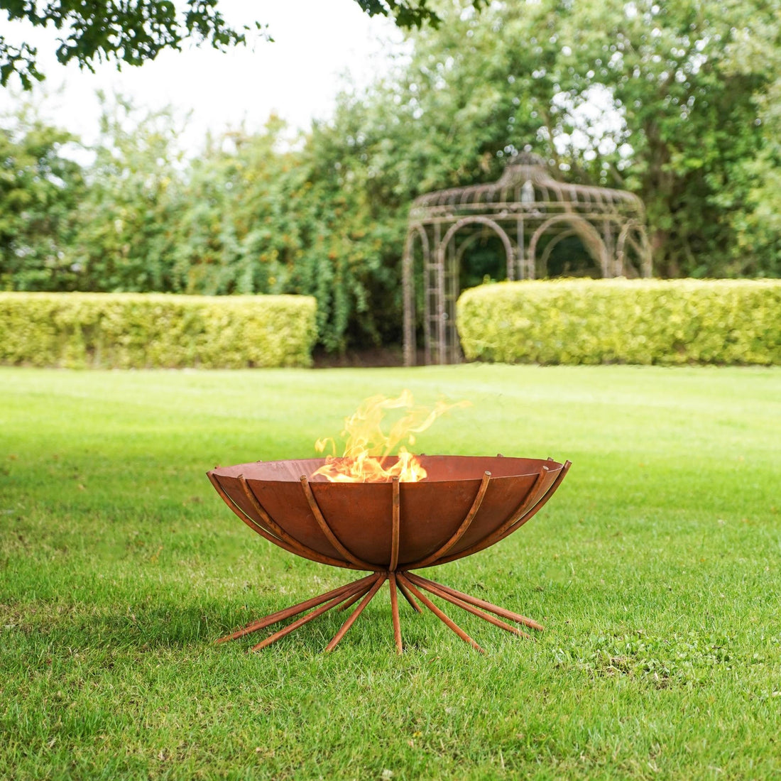 Private Sale - Rust Outdoor Metal Dakota Firebowl